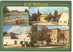 Alte Postkarte von Großmühlingen