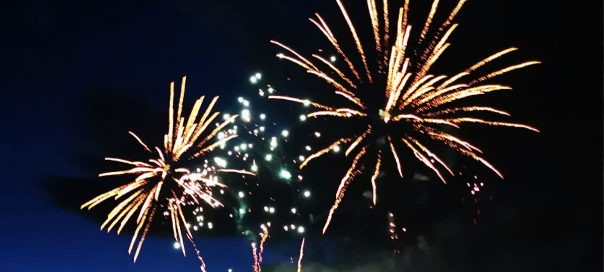 Foto vom Höhenfeuerwerk